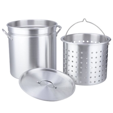 Sun Wind aluminiumsgryde med kraftig bund og medfølgende rist, 32 l.